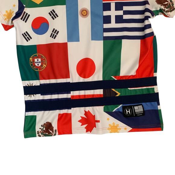 Hudson Outerwear Men's Size 2X Short Sleeve All Over World Flags T-Shirt - Picture 7 of 15